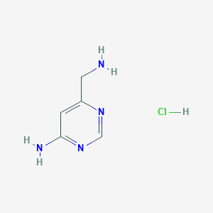 B1377696 6-(Aminomethyl)pyrimidin-4-amine hydrochloride CAS No. 1404373-77-8