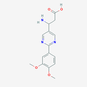 3-Amino-3-[2-(3,4-dimethoxyphenyl)pyrimidin-5-yl]propanoic acid