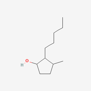 molecular formula C11H22O B13777018 3-Methyl-2-pentylcyclopentan-1-ol CAS No. 76649-20-2