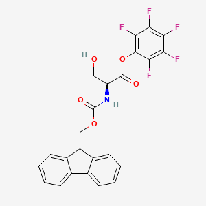 (2,3,4,5,6-pentafluorophenyl) (2S)-2-(9H-fluoren-9-ylmethoxycarbonylamino)-3-hydroxypropanoate