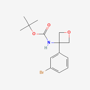 B1377709 3-Boc-amino-3-(3-bromophenyl)oxetane CAS No. 1416323-32-4
