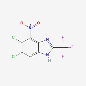 Benzimidazole, 5,6-dichloro-4-nitro-2-(trifluoromethyl)-