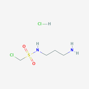 B1377714 N-(3-aminopropyl)-1-chloromethanesulfonamide hydrochloride CAS No. 1375471-72-9