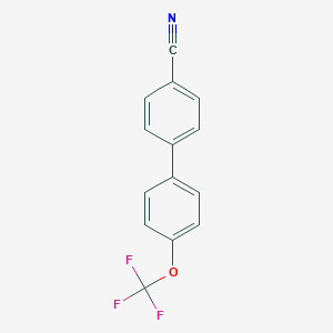 molecular formula C14H8F3NO B137772 4-[4-(三氟甲氧基)苯基]苯甲腈 CAS No. 157788-40-4