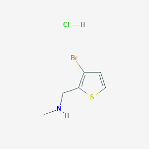 B1377732 [(3-Bromothiophen-2-yl)methyl](methyl)amine hydrochloride CAS No. 1376317-11-1
