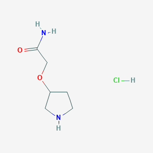 B1377742 2-(Pyrrolidin-3-yloxy)acetamide hydrochloride CAS No. 1375473-26-9