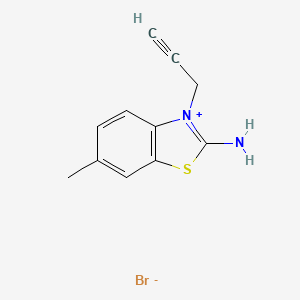 B1377761 2-Amino-6-methyl-3-(prop-2-yn-1-yl)benzo[d]thiazol-3-ium bromide CAS No. 466683-22-7