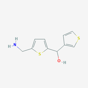 molecular formula C10H11NOS2 B1377765 [5-(氨甲基)噻吩-2-基](噻吩-3-基)甲醇 CAS No. 1447966-22-4