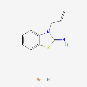 molecular formula C10H11BrN2S B1377770 3-烯丙基苯并[d]噻唑-2(3H)-亚胺氢溴酸盐 CAS No. 175920-97-5