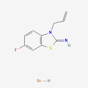 molecular formula C10H10BrFN2S B1377771 3-烯丙基-6-氟苯并[d]噻唑-2(3H)-亚胺氢溴酸盐 CAS No. 1351643-51-0