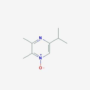 molecular formula C9H14N2O B137779 Pyrazine, 2,3-dimethyl-5-(1-methylethyl)-, 1-oxide (9CI) CAS No. 143463-81-4