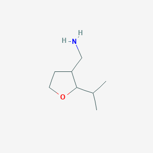 molecular formula C8H17NO B1377835 [2-(丙烷-2-基)氧杂环丁烷-3-基]甲胺 CAS No. 1375993-28-4