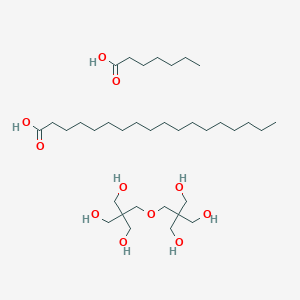 Heptanoic acid;2-[[3-hydroxy-2,2-bis(hydroxymethyl)propoxy]methyl]-2-(hydroxymethyl)propane-1,3-diol;octadecanoic acid