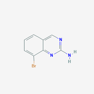 molecular formula C8H6BrN3 B1377838 8-溴喹唑啉-2-胺 CAS No. 1780759-87-6
