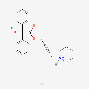 4-Piperidino-2-butynyl benzilic acid hydrochloride