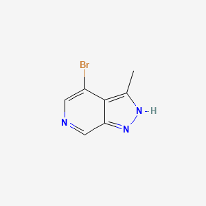 molecular formula C7H6BrN3 B1377863 4-溴-3-甲基-1H-吡唑并[3,4-C]吡啶 CAS No. 1234616-30-8