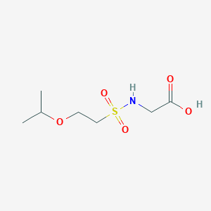 molecular formula C7H15NO5S B1377864 2-[2-(Propan-2-yloxy)ethanesulfonamido]acetic acid CAS No. 1375472-61-9