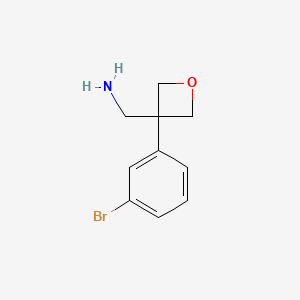 B1377868 3-Aminomethyl-3-(3-bromophenyl)oxetane CAS No. 1363380-80-6