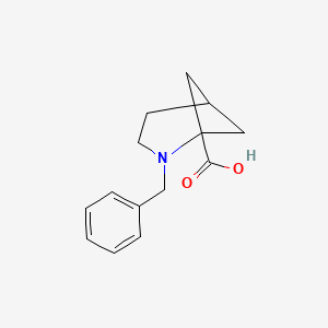 molecular formula C14H17NO2 B1377874 2-苄基-2-氮杂双环[3.1.1]庚烷-1-羧酸 CAS No. 1334367-72-4