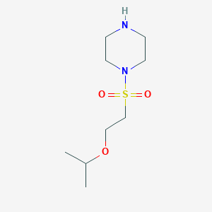 molecular formula C9H20N2O3S B1377875 1-[2-(Propan-2-yloxy)ethanesulfonyl]piperazine CAS No. 1375472-27-7