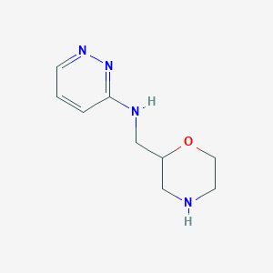 molecular formula C9H14N4O B1377876 N-(morpholin-2-ylmethyl)pyridazin-3-amine CAS No. 1384691-11-5