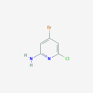 molecular formula C5H4BrClN2 B1377879 4-Bromo-6-chloropyridin-2-amine CAS No. 1206250-19-2