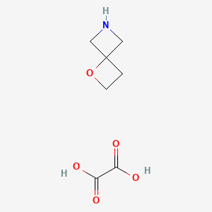 molecular formula C7H11NO5 B1377881 1-氧杂-6-氮杂螺[3.3]庚烷草酸盐 CAS No. 1427358-60-8