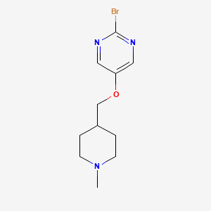 molecular formula C11H16BrN3O B1377886 2-Bromo-5-(1-methyl-piperidin-4-ylmethoxy)pyrimidine CAS No. 1419101-22-6