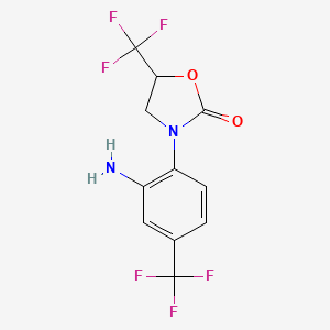 3-[2-Amino-4-(trifluoromethyl)phenyl]-5-(trifluoromethyl)-1,3-oxazolidin-2-one