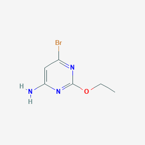 molecular formula C6H8BrN3O B1377889 6-溴-2-乙氧基嘧啶-4-胺 CAS No. 1257853-17-0