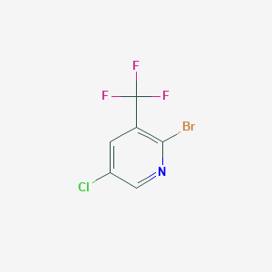 molecular formula C6H2BrClF3N B1377894 2-Bromo-5-chloro-3-(trifluoromethyl)pyridine CAS No. 1256820-00-4