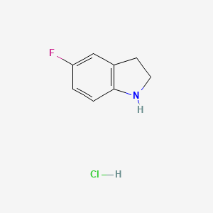 molecular formula C8H9ClFN B1377910 5-氟吲哚啉盐酸盐 CAS No. 1013398-57-6