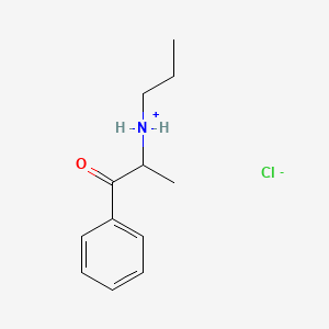 (+-)-alpha-(1-(Propylamino)ethyl)benzaldehyde hydrochloride