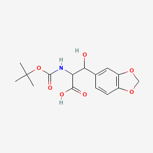 B1377927 Boc-D-threo-3-(benzo[1,3]dioxol-5-yl)serine CAS No. 1134768-34-5