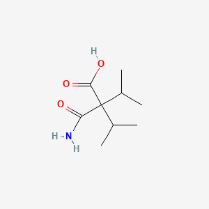 Butanoic acid, 2-(aminocarbonyl)-3-methyl-2-(1-methylethyl)-