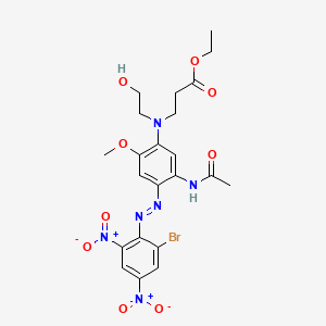 Ethyl N-[5-(acetylamino)-4-[(2-bromo-4,6-dinitrophenyl)azo]-2-methoxyphenyl]-N-(2-hydroxyethyl)-beta-alaninate