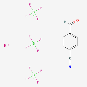 Potassium;4-formylbenzonitrile;tritetrafluoroborate