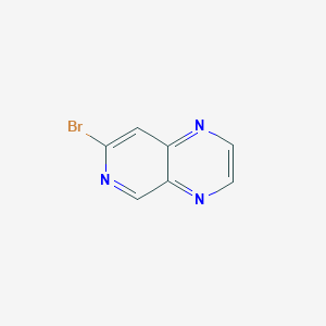 molecular formula C7H4BrN3 B1377934 7-溴吡啶并[3,4-b]吡嗪 CAS No. 1337880-74-6