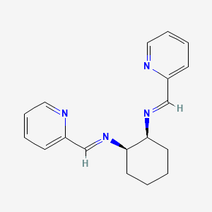 1-pyridin-2-yl-N-[(1R,2S)-2-(pyridin-2-ylmethylideneamino)cyclohexyl]methanimine