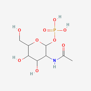 [3-Acetylamino-4,5-dihydroxy-6-(hydroxymethyl)oxan-2-yl]oxyphosphonic acid