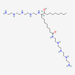 3,6,9,12-Tetraazaheneicosan-21-amide, 1-amino-N-(2-((2-((2-((2-aminoethyl)amino)ethyl)amino)ethyl)amino)ethyl)-13-(1-hydroxynonyl)-