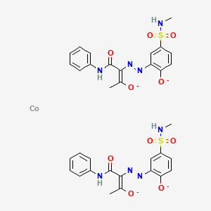 Cobalt, bis(2-((2-(hydroxy-kappaO)-5-((methylamino)sulfonyl)phenyl)azo-kappaN1)-3-(oxo-kappaO)-N-phenylbutanamidato(2-))-