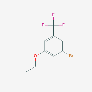 molecular formula C9H8BrF3O B1377946 1-Bromo-3-(trifluoromethyl)-5-ethoxybenzene CAS No. 1310416-62-6