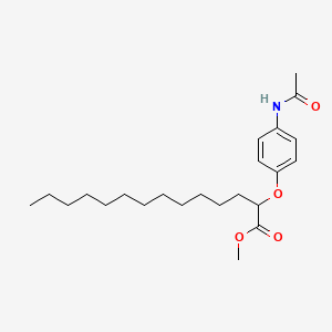 B13779469 Methyl 2-(4-acetamidophenoxy)myristate CAS No. 63134-19-0