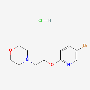 molecular formula C11H16BrClN2O2 B1377949 4-[2-(5-Bromo-pyridin-2-yloxy)-ethyl]-morpholine hydrochloride CAS No. 1427195-05-8