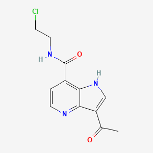 3-acetyl-N-(2-chloroethyl)-1H-4-azaindole-7-carboxamide