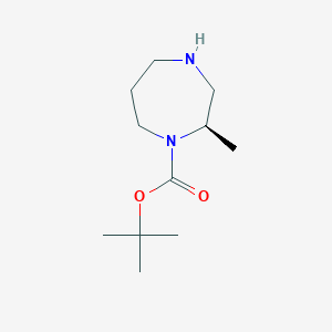 molecular formula C11H22N2O2 B1377953 (R)-1-Boc-2-methyl-[1,4]diazepane CAS No. 1374130-05-8