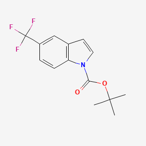 molecular formula C14H14F3NO2 B1377963 tert-Butyl 5-(trifluoromethyl)-1H-indole-1-carboxylate CAS No. 351500-12-4