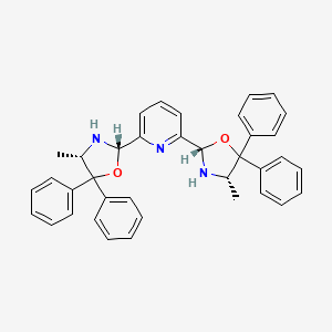 molecular formula C37H35N3O2 B1377978 2,6-Bis[(2S,4S)-4-methyl-5,5-diphenyloxazolidin-2-yl]pyridine CAS No. 1450841-25-4