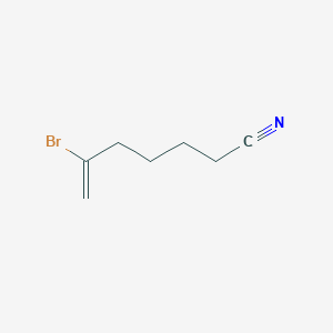 B137799 6-Bromo-6-heptenenitrile CAS No. 148252-44-2